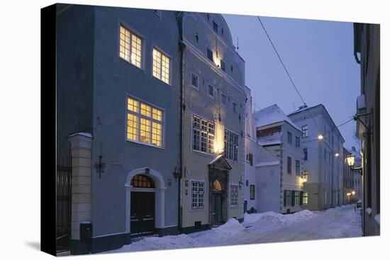 Latvia, Riga Historic Centre, Vecriga, Tris Brali Buildings-null-Stretched Canvas