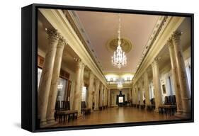 Latvia. Riga. Museum of History and Navigation. the Column Room-Christoph Haberland-Framed Stretched Canvas