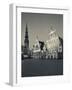 Latvia, Riga, Old Riga, Blackheads' House, B;1344, Exterior and St; Peter's Lutheran Church-Walter Bibikow-Framed Photographic Print