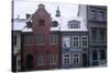 Latvia, Riga, Old Town, Vecriga, Buildings Along Pils Street, Pils Iela-null-Stretched Canvas