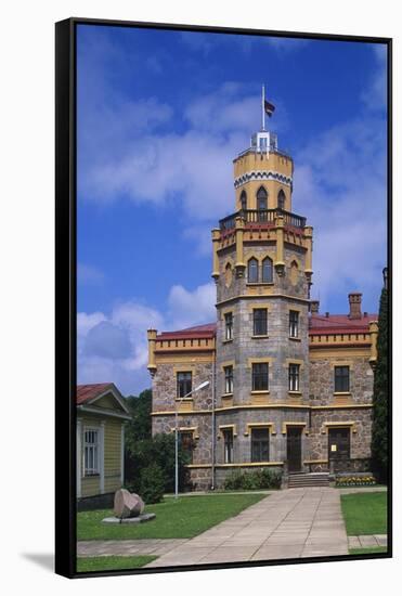 Latvia, Vidzeme Region, Sigulda, New Castle-null-Framed Stretched Canvas