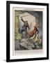 Latvian Confidence Trickster Disguised as the Devil Demands Money to Save the Victim from Hell-Vittorio Pisani-Framed Art Print