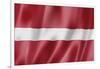 Latvian Flag-daboost-Framed Art Print