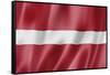 Latvian Flag-daboost-Framed Stretched Canvas