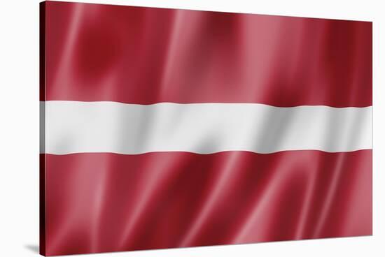 Latvian Flag-daboost-Stretched Canvas