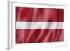 Latvian Flag-daboost-Framed Art Print