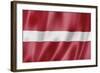 Latvian Flag-daboost-Framed Art Print