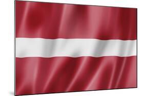 Latvian Flag-daboost-Mounted Art Print