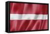 Latvian Flag-daboost-Framed Stretched Canvas