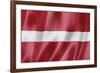 Latvian Flag-daboost-Framed Art Print