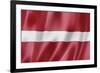 Latvian Flag-daboost-Framed Art Print