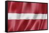 Latvian Flag-daboost-Framed Stretched Canvas