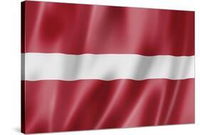 Latvian Flag-daboost-Stretched Canvas