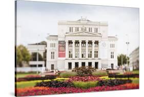 Latvian National Opera Building, Riga, Latvia, Baltic States, Europe-Ben Pipe-Stretched Canvas