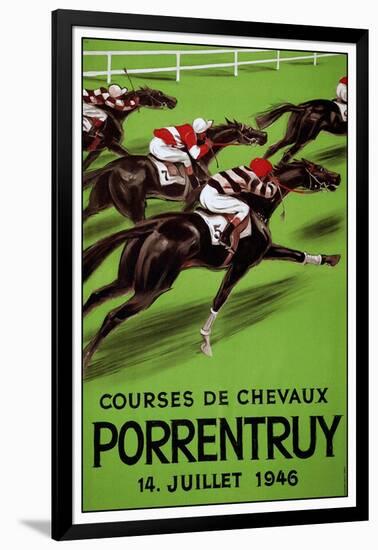 Laubi Hugo Courses Chevaux Porrentruy Year 1946-Vintage Lavoie-Framed Giclee Print