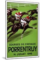 Laubi Hugo Courses Chevaux Porrentruy Year 1946-Vintage Lavoie-Mounted Premium Giclee Print