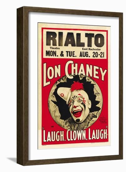 Laugh, Clown, Laugh, 1928-null-Framed Art Print