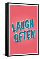 Laugh Often-null-Framed Stretched Canvas
