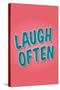 Laugh Often-null-Stretched Canvas