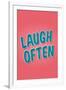 Laugh Often-null-Framed Art Print