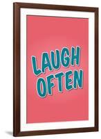 Laugh Often-null-Framed Art Print