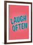 Laugh Often-null-Framed Art Print