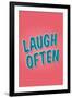 Laugh Often-null-Framed Art Print