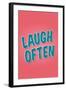 Laugh Often-null-Framed Art Print