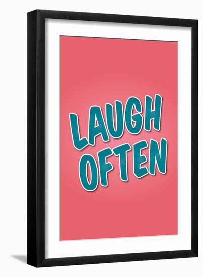 Laugh Often-null-Framed Art Print