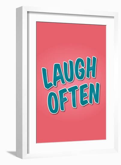 Laugh Often-null-Framed Art Print