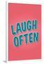 Laugh Often-null-Framed Art Print