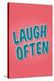 Laugh Often-null-Stretched Canvas