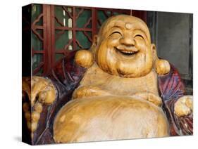 Laughing Buddha, Tanzhe Temple, Beijing, China, Asia-Jochen Schlenker-Stretched Canvas