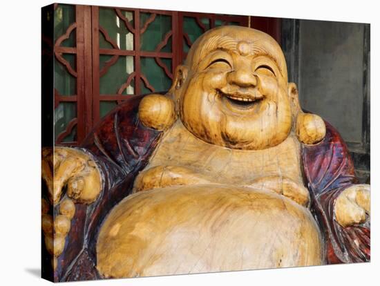 Laughing Buddha, Tanzhe Temple, Beijing, China, Asia-Jochen Schlenker-Stretched Canvas