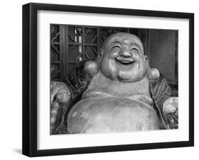 Laughing Buddha, Tanzhe Temple, Beijing, China, Asia-Jochen Schlenker-Framed Premium Photographic Print