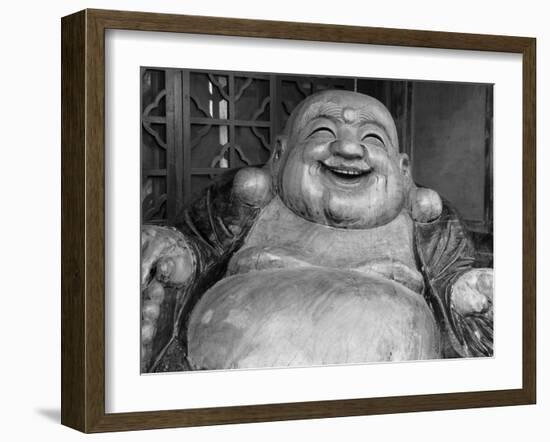 Laughing Buddha, Tanzhe Temple, Beijing, China, Asia-Jochen Schlenker-Framed Photographic Print