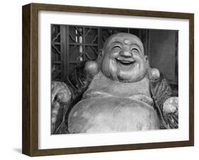 Laughing Buddha, Tanzhe Temple, Beijing, China, Asia-Jochen Schlenker-Framed Photographic Print