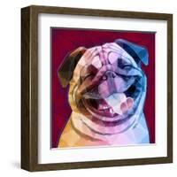 Laughing Dog-Enrico Varrasso-Framed Art Print