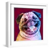 Laughing Dog-Enrico Varrasso-Framed Art Print