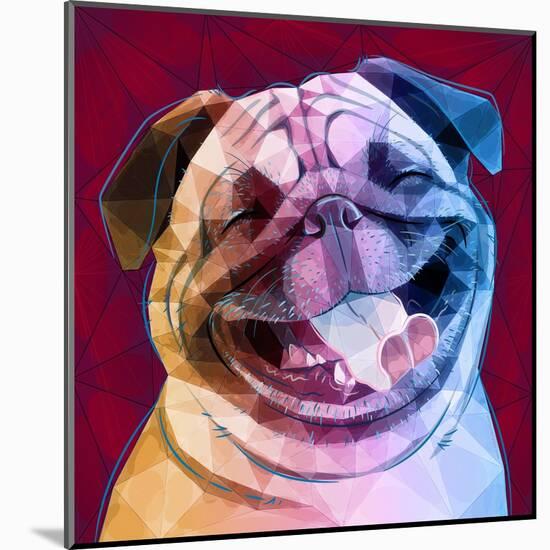 Laughing Dog-Enrico Varrasso-Mounted Art Print