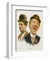 Laughing Friend-null-Framed Art Print