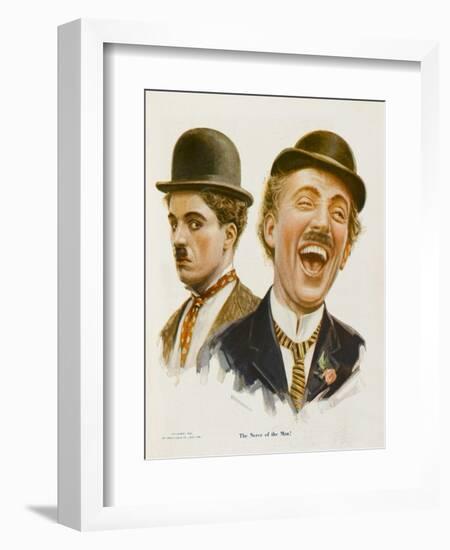 Laughing Friend-null-Framed Art Print