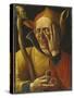 Laughing Jester-Netherlandish School-Stretched Canvas