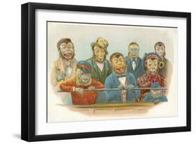 Laughing Monkeys-null-Framed Giclee Print