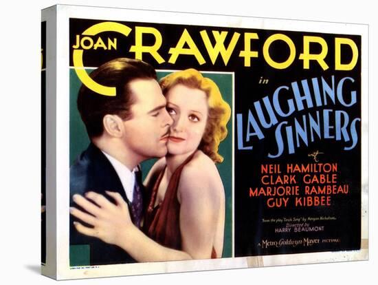 Laughing Sinners, from Left, Neil Hamilton, Joan Crawford, 1931-null-Stretched Canvas