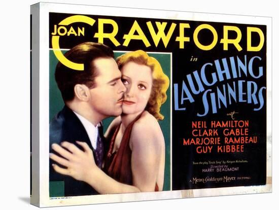 Laughing Sinners, from Left, Neil Hamilton, Joan Crawford, 1931-null-Stretched Canvas