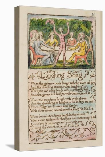 Laughing Song', Plate 26 from 'Songs of Innocence and of Experience' [Bentley 15] C.1789-94-William Blake-Stretched Canvas
