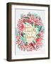 Laughs i Flowers ? Pink Palette-Coquillette Cat-Framed Art Print