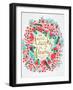 Laughs i Flowers ? Pink Palette-Coquillette Cat-Framed Art Print