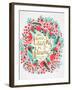 Laughs i Flowers ? Pink Palette-Coquillette Cat-Framed Art Print